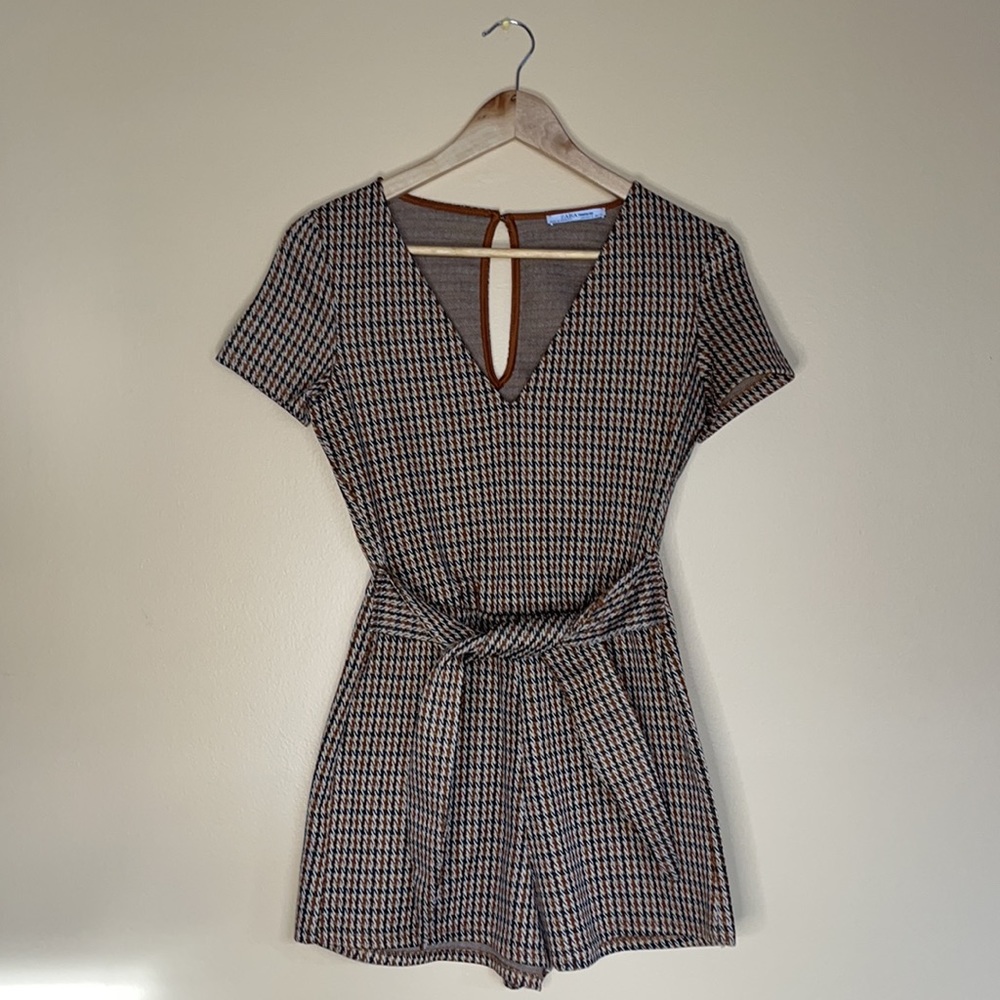 Zara Plaid Romper